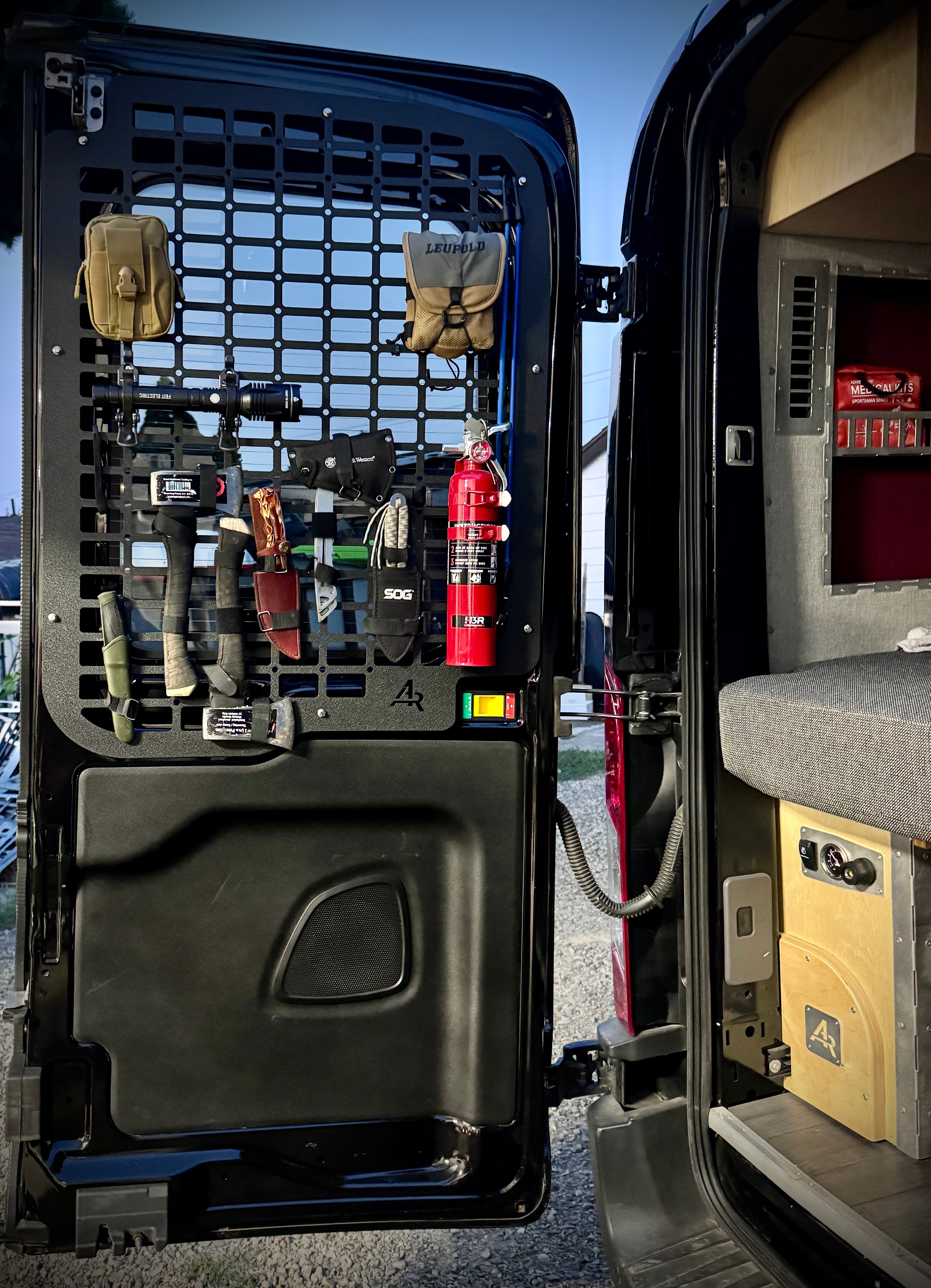 Ford Transit Rear Door Molle Panel - Medium Roof