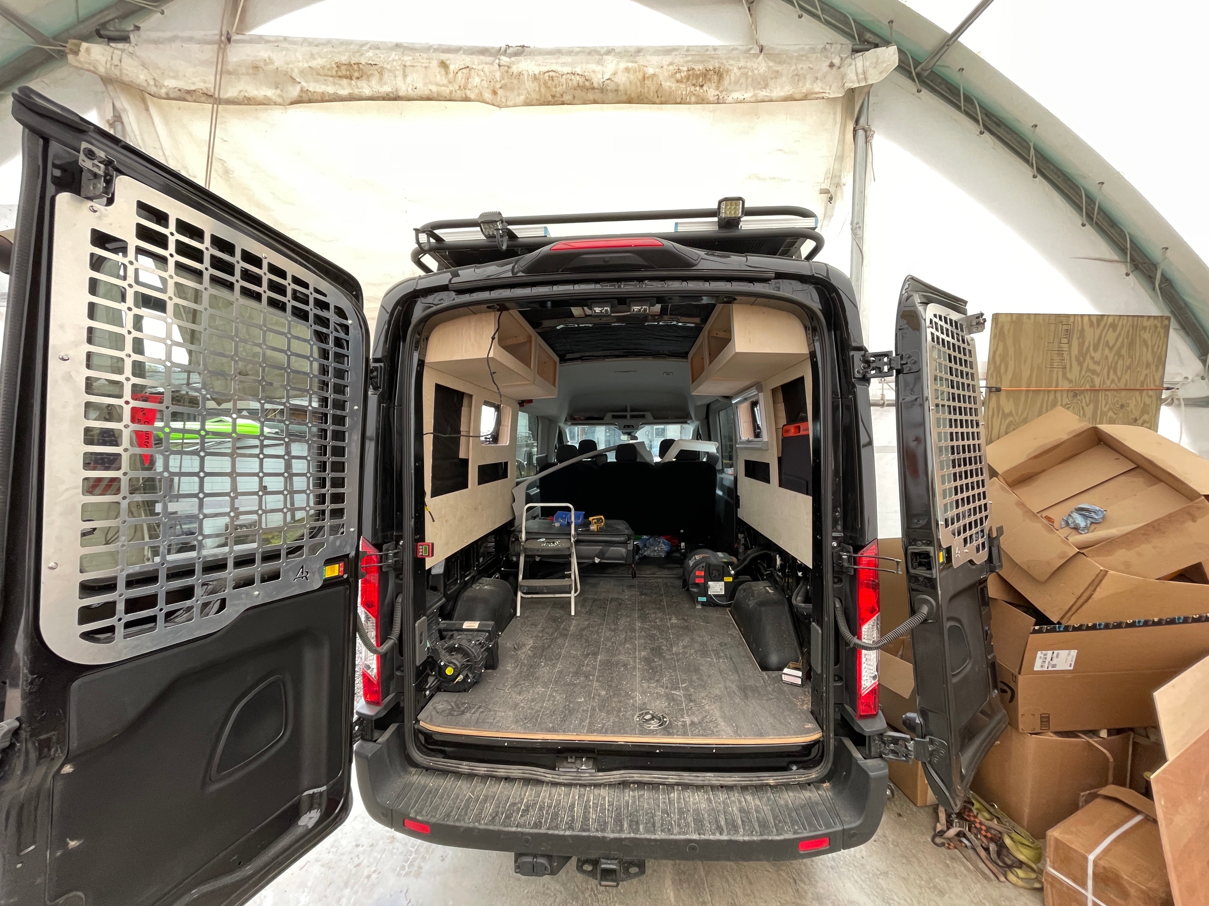 Ford Transit Rear Door Molle Panel - Medium Roof