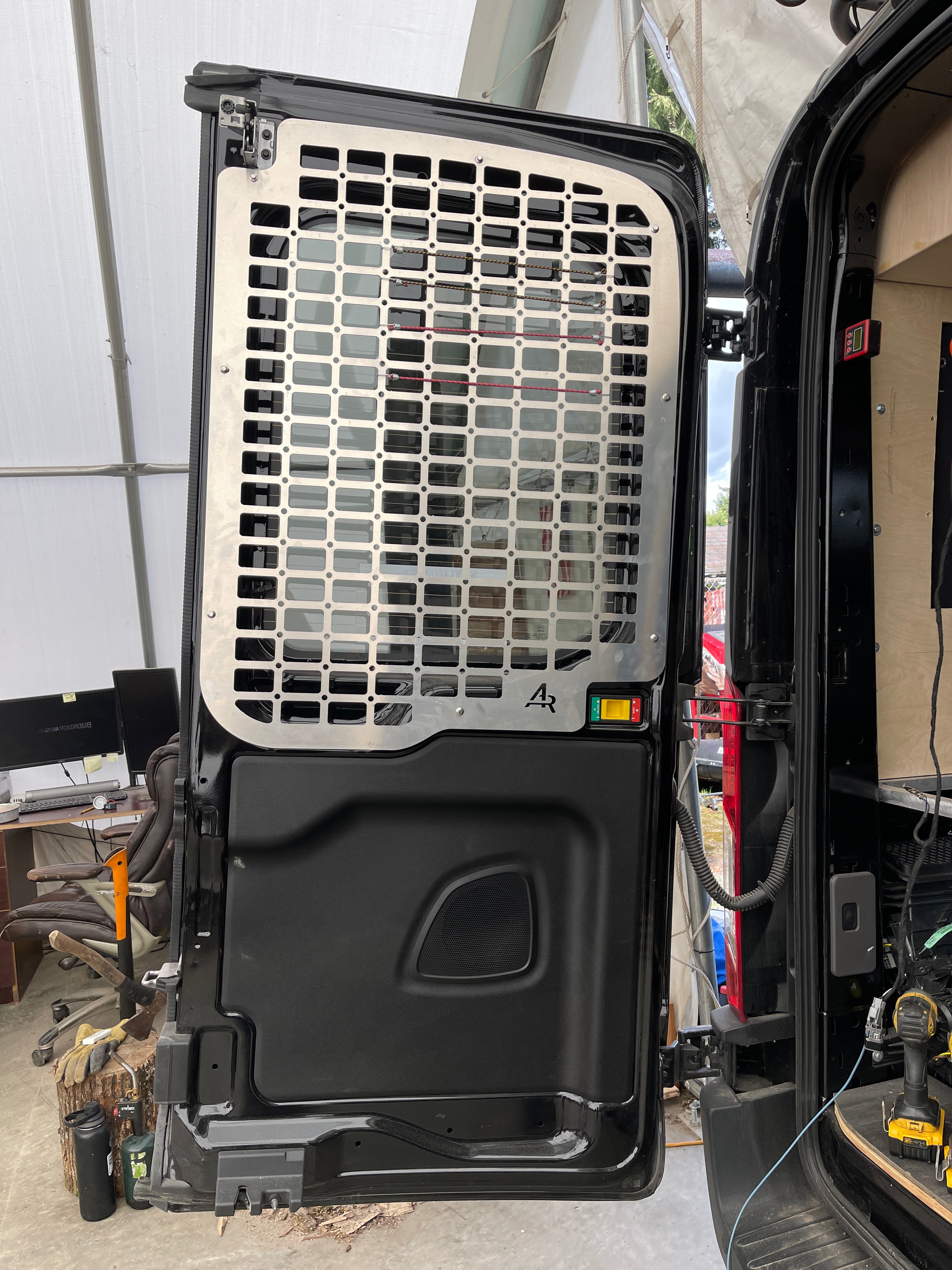 Ford Transit Rear Door Molle Panel - Medium Roof